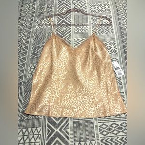 In Bloom by Jonquil Cheetah Print Satin Camisole Sz M